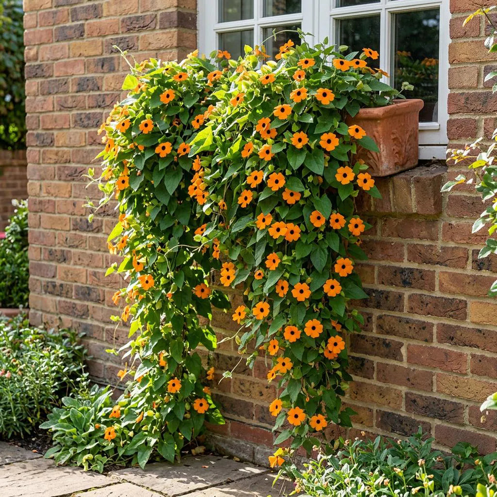 Thunbergia Seeds, Black-eyed Susan Vine, Clock Vine,