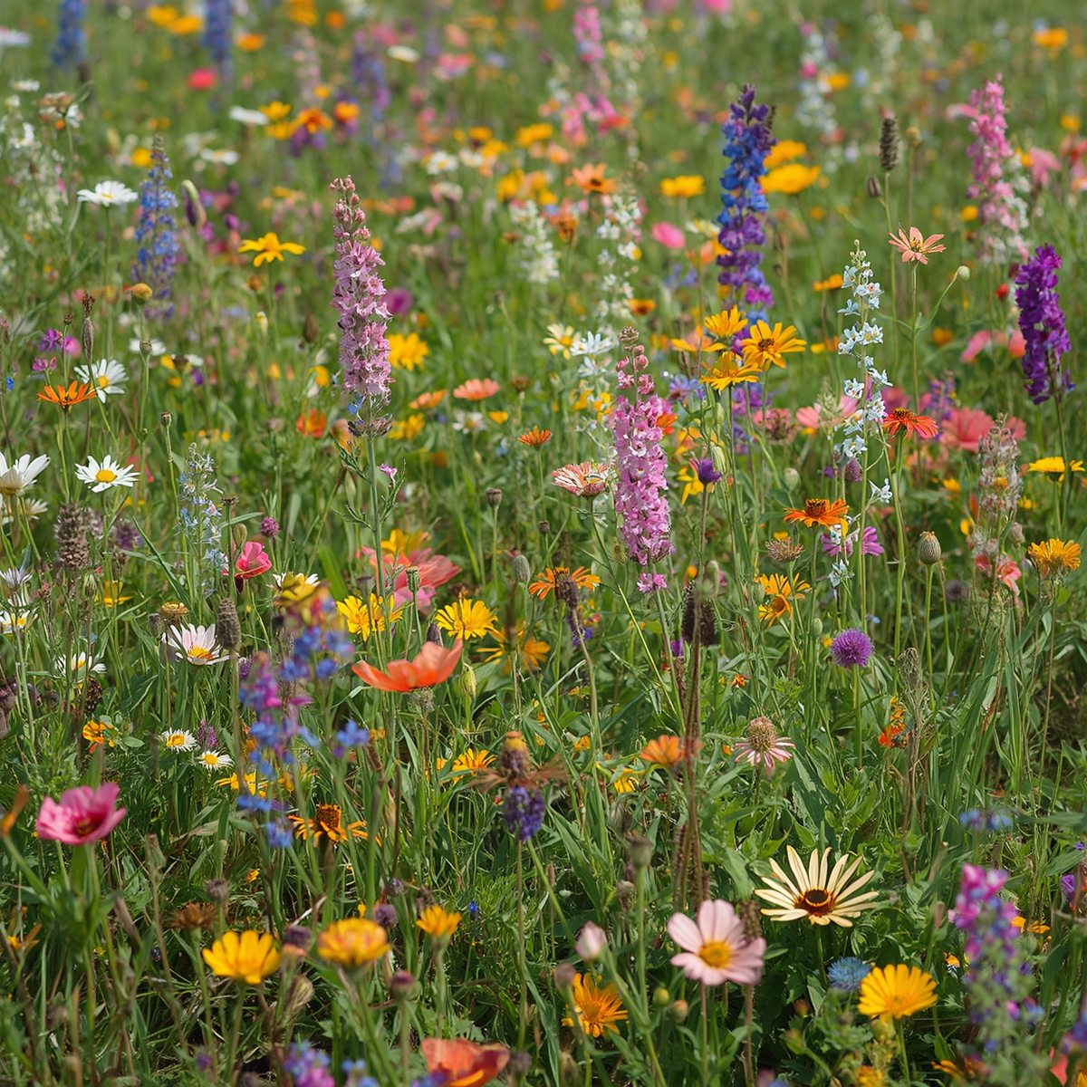 Texas Wildflower Mix (Seeds), Prairie gardens, Season-Long pollinator Garden