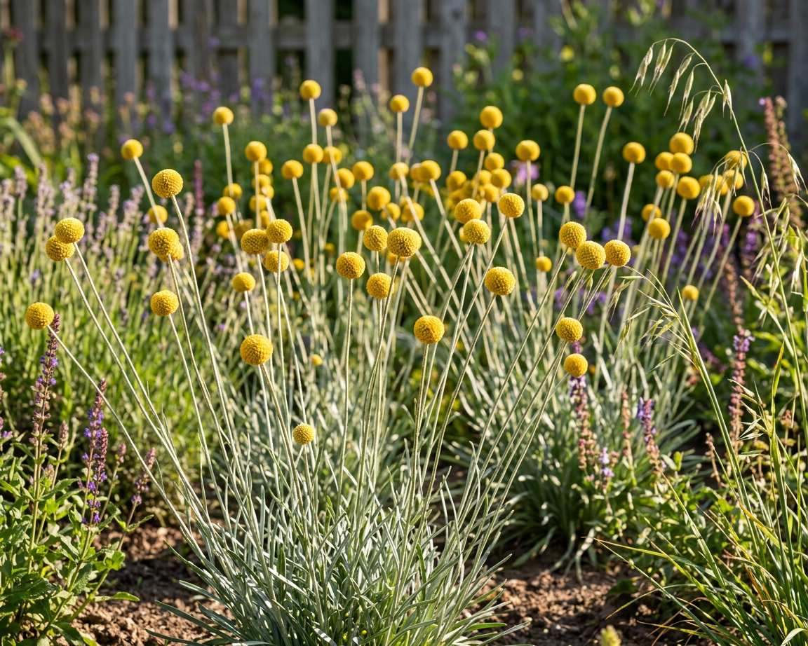 Craspedia Seeds, Billy Ball Seeds, Container-friendly Garden