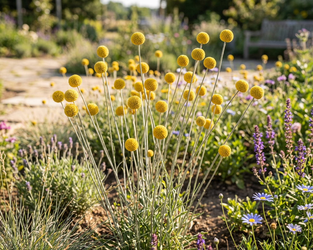 Craspedia Seeds, Billy Ball Seeds, Container-friendly Garden