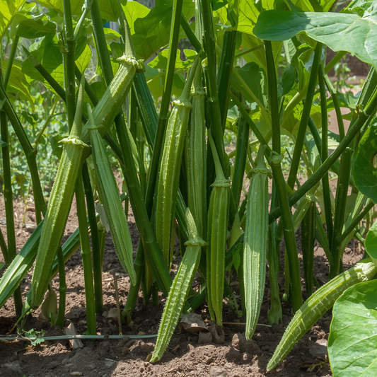 Okra Clemson Seeds, Spineless, AAS Winner, Vitamin -Rich, Edible Flowers