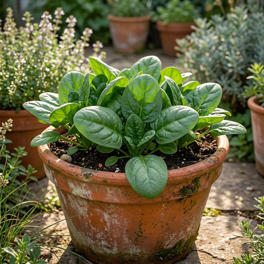 Dallas Spinach Seeds, Untreated, Vitamin A,C, K1, Smoothies, salads, For cooking, container garden
