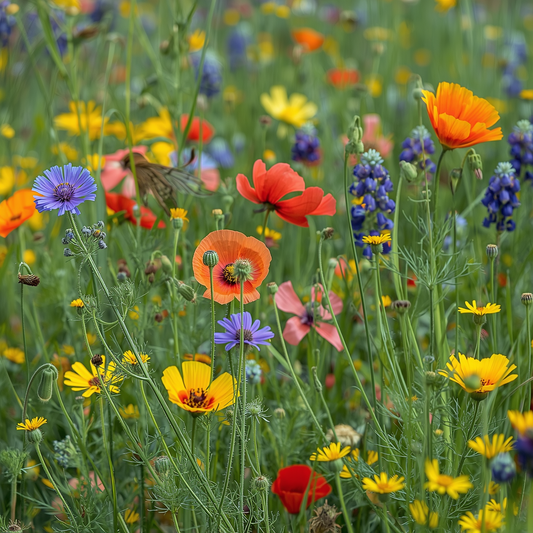 Texas Wildflower Mix (Seeds), Prairie gardens, Season-Long pollinator Garden