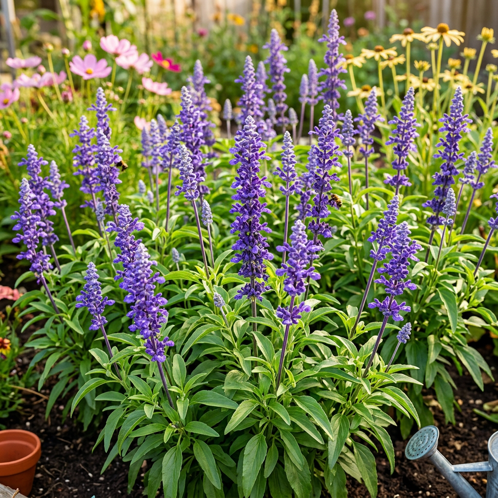Victoria Salvia Seeds, Purple Salvia. Fast Growing, Sun-Loving