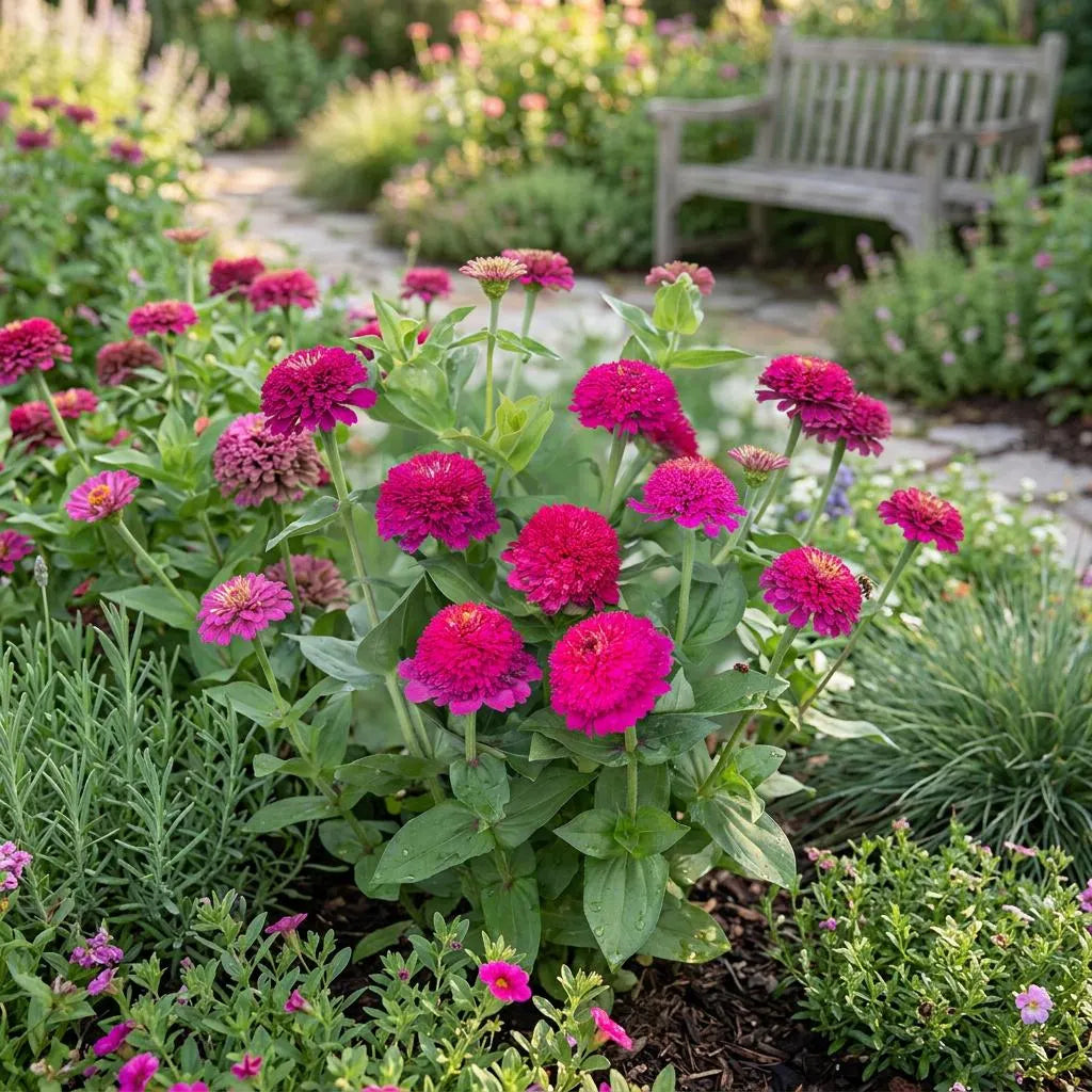 Cresto! Violet Untreated Zinnia Seeds, Cut Flowers, Year-round blooms, East to grow