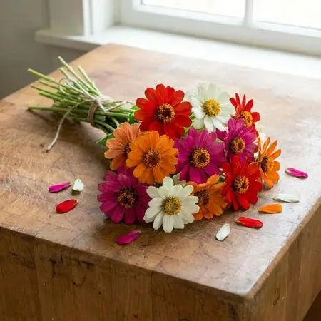 AAS Mix Profusion Zinnia Seeds, cut flowers, container garden, disease resistant