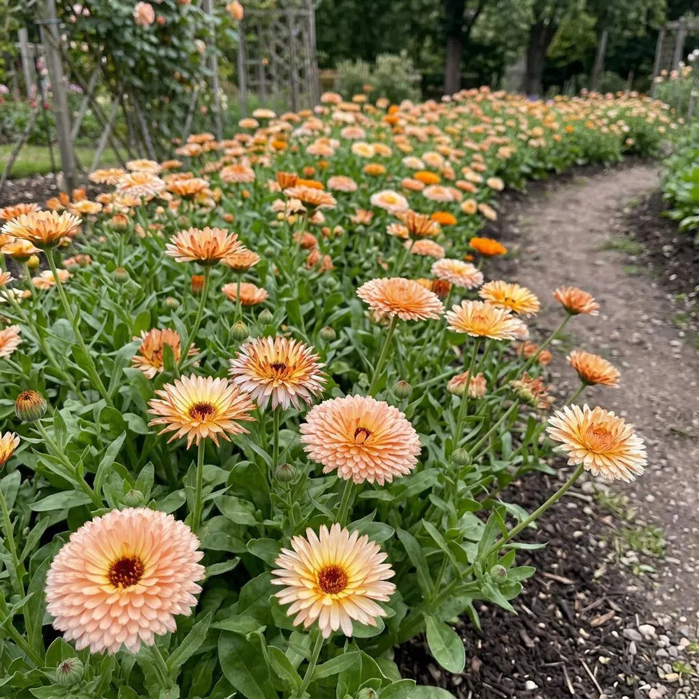 Strawberry Blonde Organic Calendula SEEDS, Cut flowers, Container Flowers