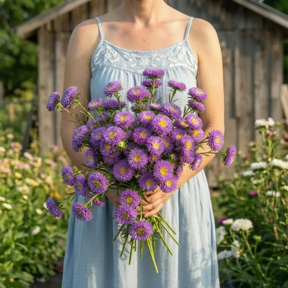Bonita LIght Blue Aster Seeds