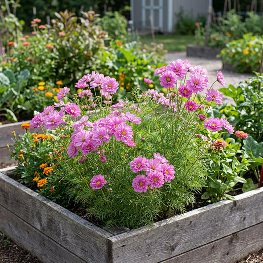 Rose Bon Bon Cosmo Seeds, Rare Cosmo, Double-layered flowers, long blooming season, attracts pollinators