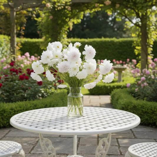 Snow Puff Cosmo Seeds, Cottage Garden, pollinator garden, moon, garden, Wedding flowers