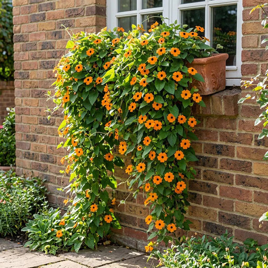 Thunbergia Seeds, Black-eyed Susan Vine, Clock Vine,