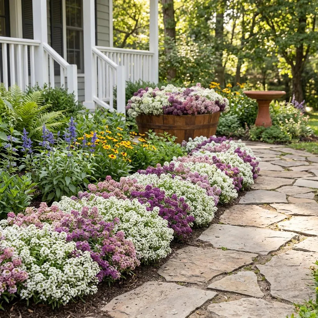 Wonderland Mix Alyssum, Container Garden, Border Flowers, Fast growing, Hardy Flowers