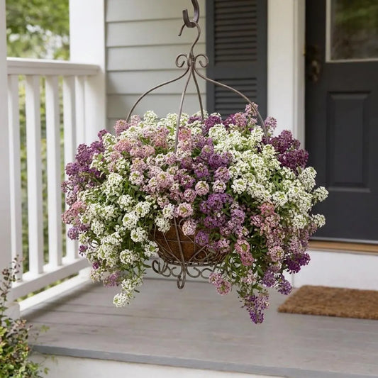 Wonderland Mix Alyssum, Container Garden, Border Flowers, Fast growing, Hardy Flowers