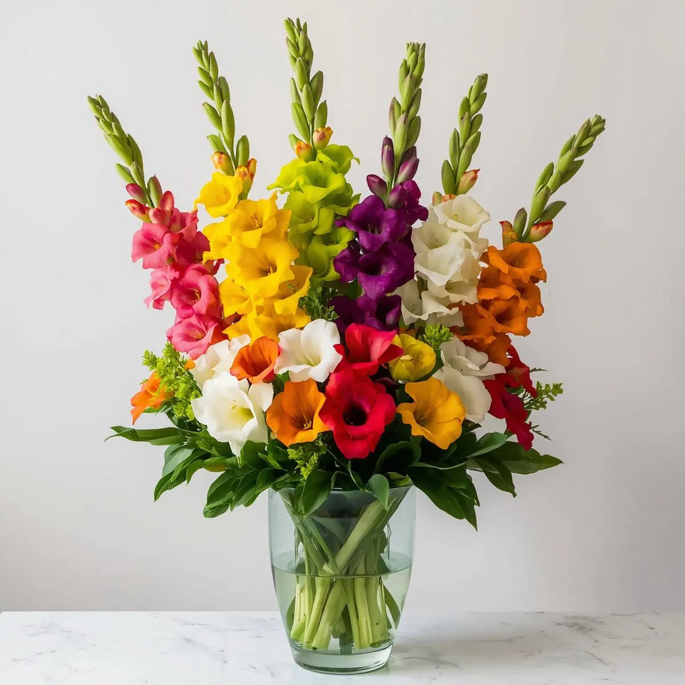 6 Tutti Frutti Gladiolus Bulb Mix, Cut Flowers, Attracts pollinators, Blooms through summer