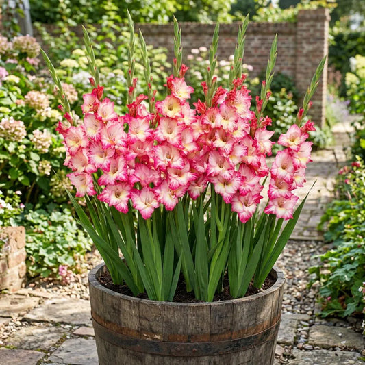 Priscilla Gladiolus Bulbs, Container flowers, Cut Flowers, Summer Blooms