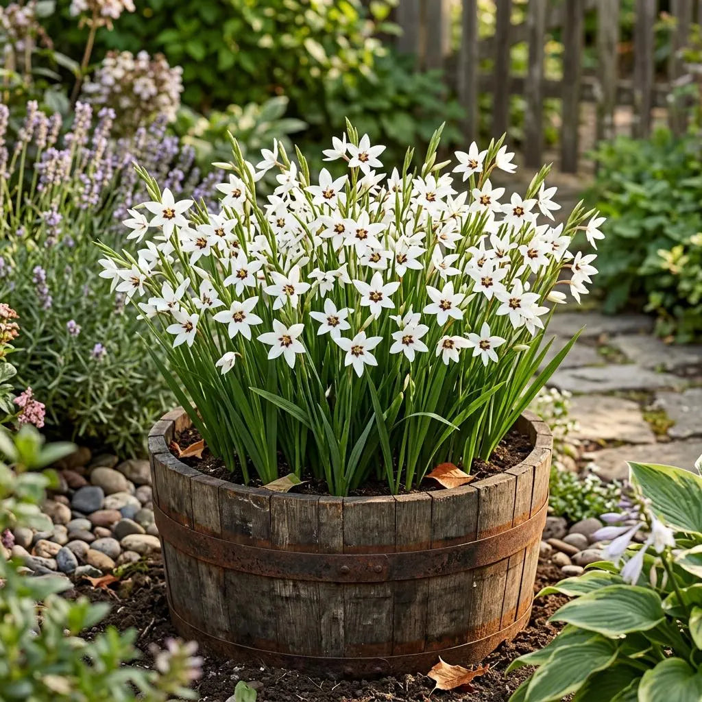 5 Gladiolus Murielae, Peacock orchid Bulbs, faux orchid, star-shaped blooms