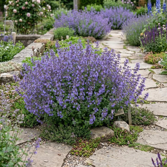Mussinii Faassenii Nepeta Seeds, Drought Tolerant, pollinator friendly, fragrant foliage