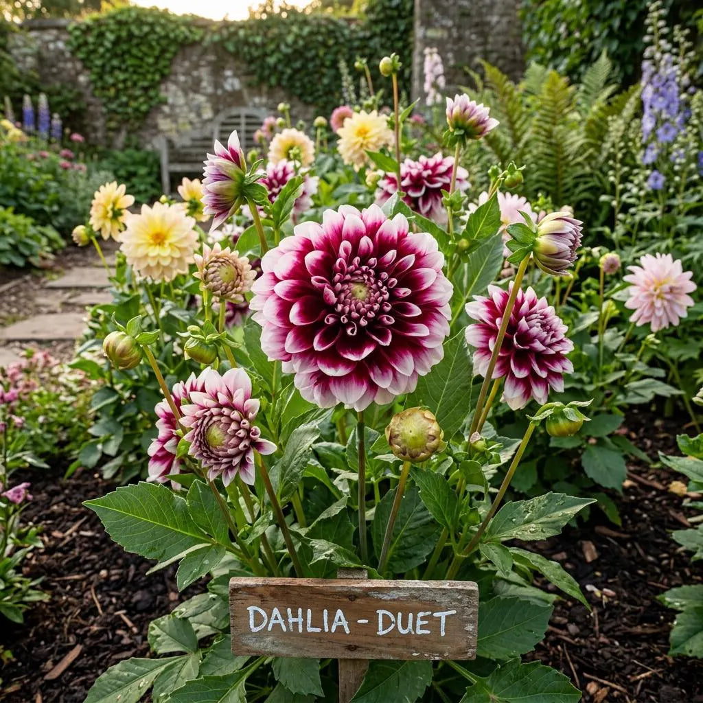 3 Edinburgh Dahlia Tubers, Two-toned Dahlia