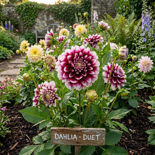 3 Edinburgh Dahlia Tubers, Two-toned Dahlia