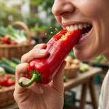 Kapia Red Sword Pepper Seeds, Heirloom Sweet Variety, Roasting, Grilling, Container Garden (20 Seeds)