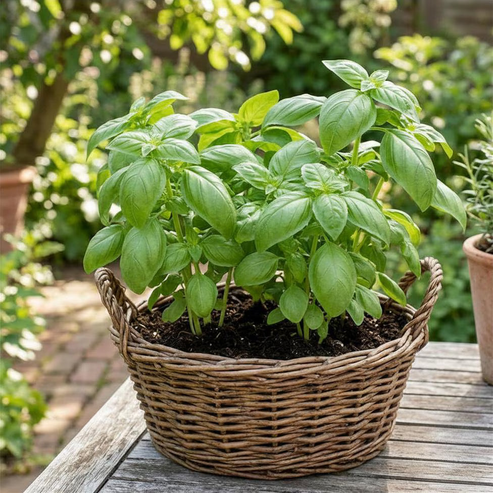 Sweet Aroma II Organic Basil Seeds, Herb Garden, Container, Raised Bed, Culinary Fragrance