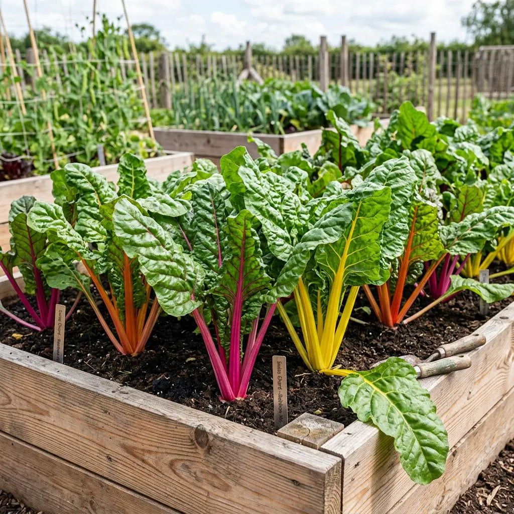 Swiss Chard Mix Seeds, Continuous Harvest, Heat Tolerant, Rich in Vitamins
