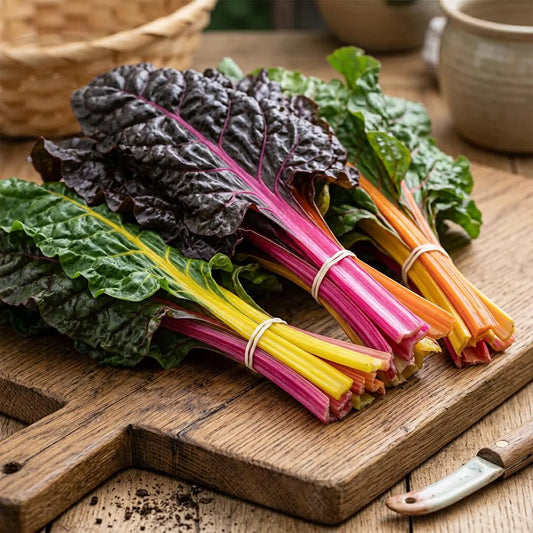 Swiss Chard Mix Seeds, Continuous Harvest, Heat Tolerant, Rich in Vitamins
