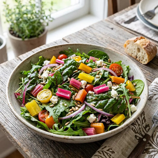 Swiss Chard Mix Seeds, Continuous Harvest, Heat Tolerant, Rich in Vitamins