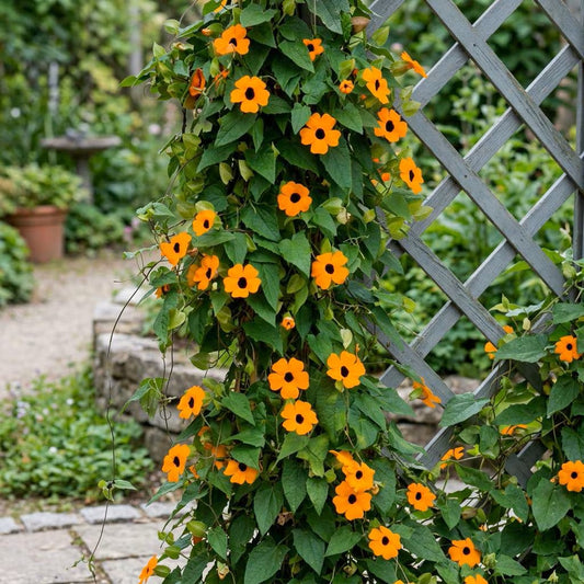 Thunbergia Seeds, Black-eyed Susan Vine, Clock Vine,