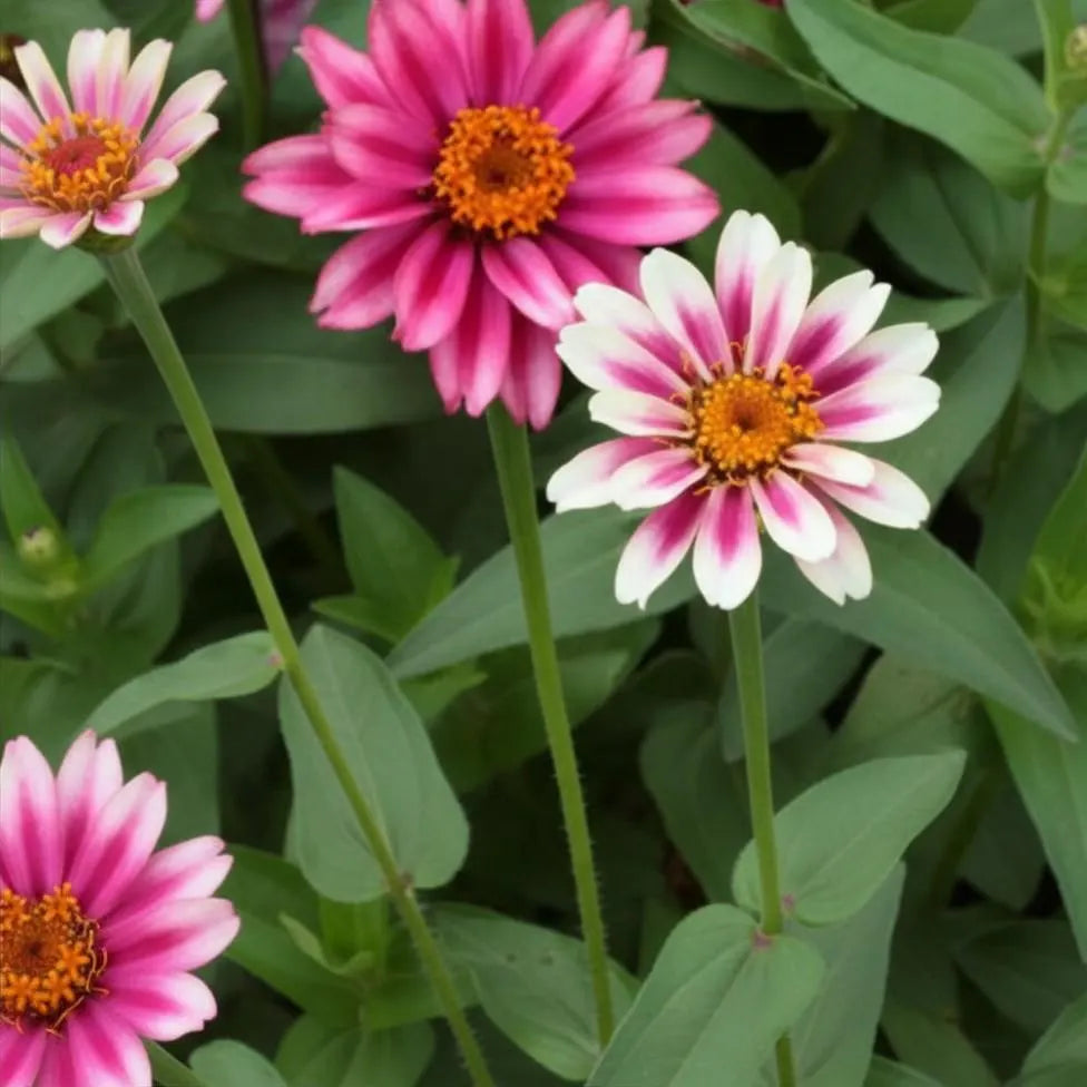 Profusion Cherry Bicolor Zinnia Seeds, Award Winner, Pollinator Garden